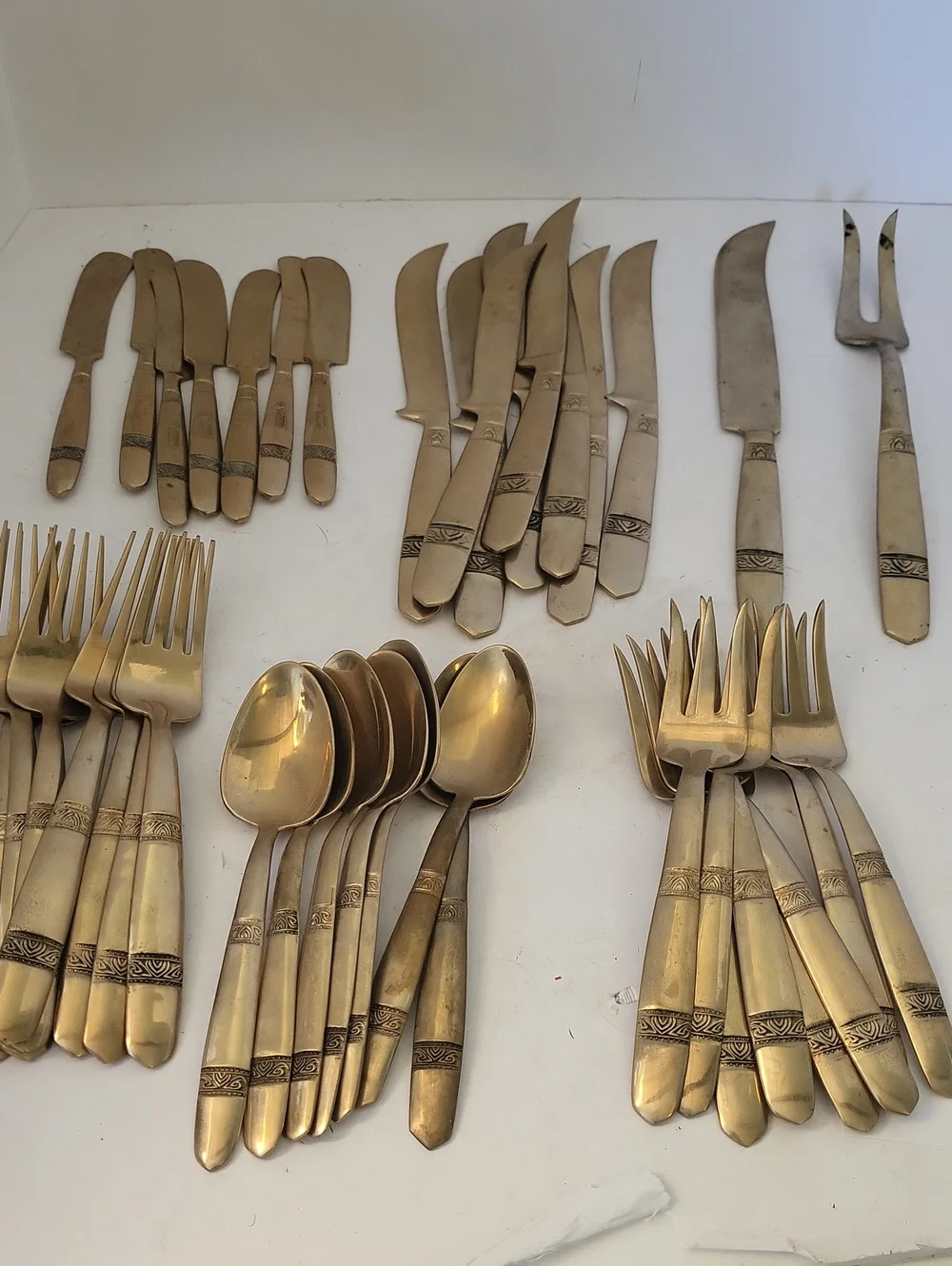Vintage 1960s Anant Thailand 40pc MCM Flatware Set